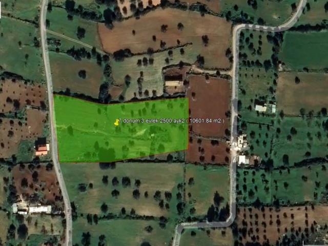 SIPAHI 10601.84  Meters square    ***£39.000 STG PER DONUM ***   LAND FOR SALE