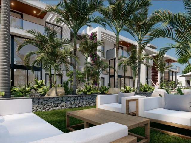 Роскошный пентхаус 2+1 и апартаменты 2+1 с садом на продажу в Эсентепе