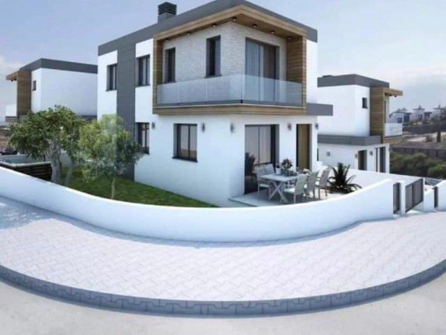 3+1 duplex villa for sale in Kyrenia Boğaz