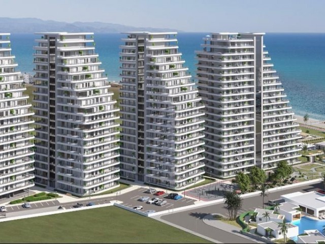 1+1 luxury apartment for sale  in tower located in Lefke