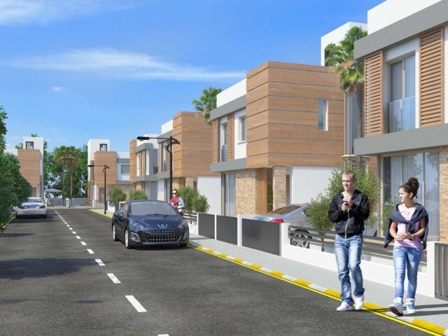 New Ready-to-Deliver Villas in Famagusta Yeniboğaziçi a Complex with Pool