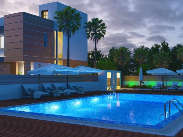 New Ready-to-Deliver Villas in Famagusta Yeniboğaziçi a Complex with Pool