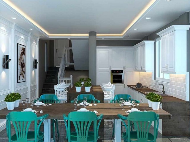 Superlux Villas with Private Pool and Mountain and Sea Views for Sale in Girne Lapta