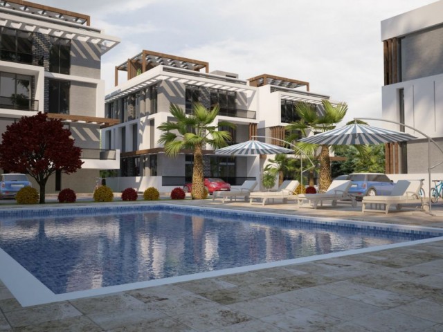 Apartments in Kyrenia, Lapta mit 1 +1 LOFT - Architektur und einer ganz besonderen Architektur mit Z