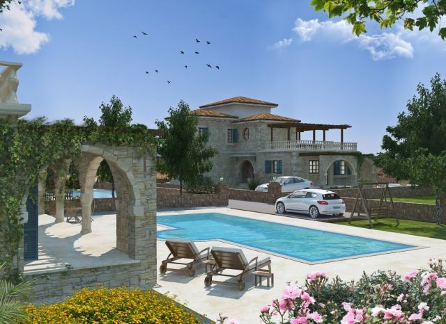 KYRENIA / KARŞIYAKA village FIRST TIME BUILT PROJECT WITH TURKISH TITLE APHRODITE PALACES  PRICES STARTING WITH 550,000 Stg.- Doğan BORANSEL 0533-8671911