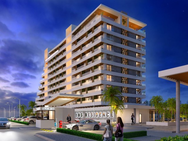 Studio apartments for sale within walking distance to the sea in the magnificent GRANDSAPPHIRE 2 project in the Iskele LONG BEACH area ** 