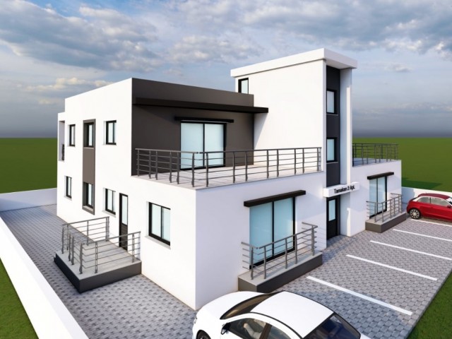 1. Stock 2+1 Wohnung mit großer Terrasse in Dumlupinar