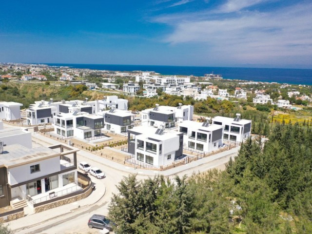 Girne Çatalköy'de Muhteşem Manzaralı Satılık modern villalar