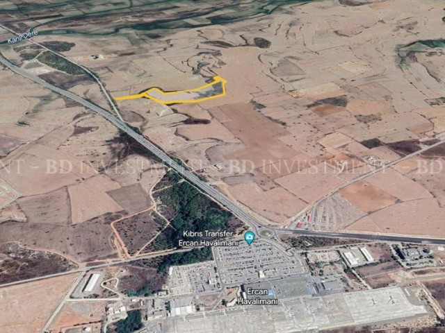Project Approved 50.630 m² Land at 1.5 Km Distance to Ercan Airport