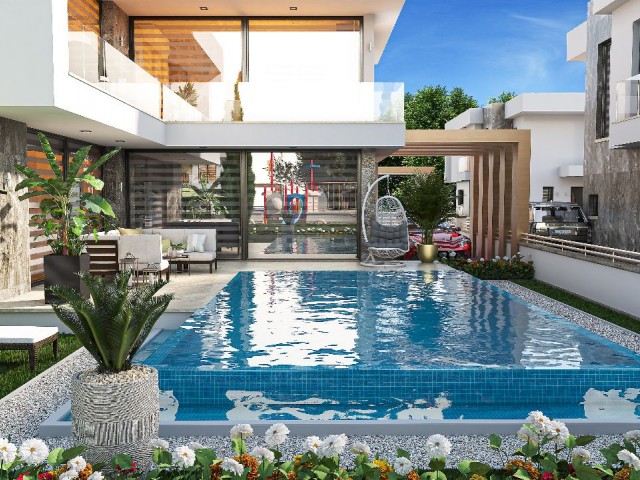 3+1 villa mit privatem Pool in yenibogazici ** 