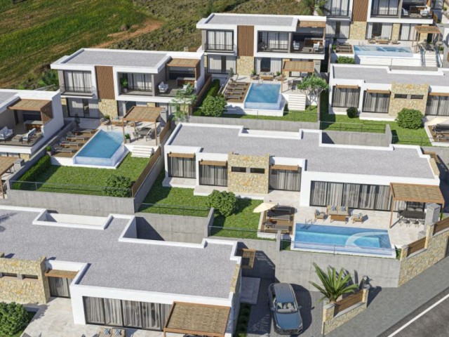 VILLAS FOR SALE WITH PRIVATE POOL IN GÜZELYURT