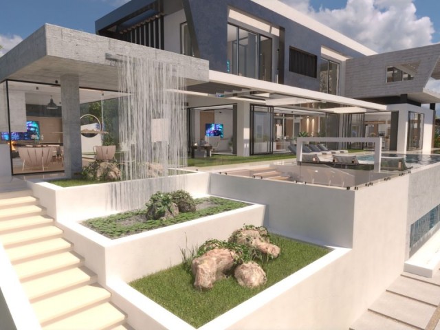 Girne Merkez'de Projeden Satılık Ultra Lüx  5+1  Villalar