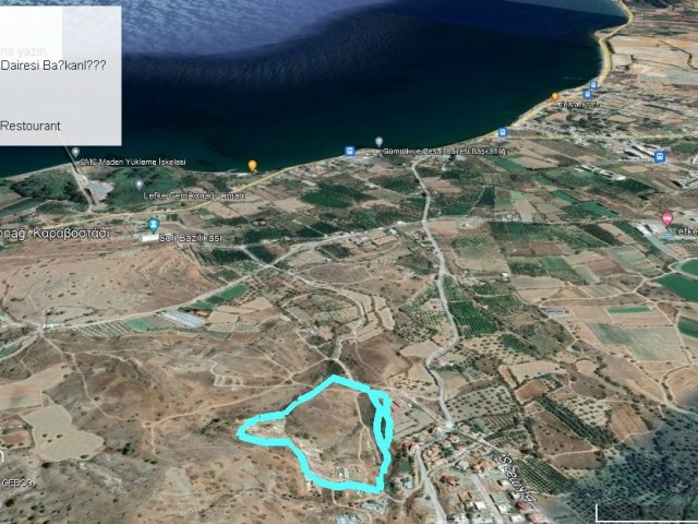 Güzelyurt, Lefke; 30 acres of zoned Turkish Title Deed land in Bağlıköy. .  Road available