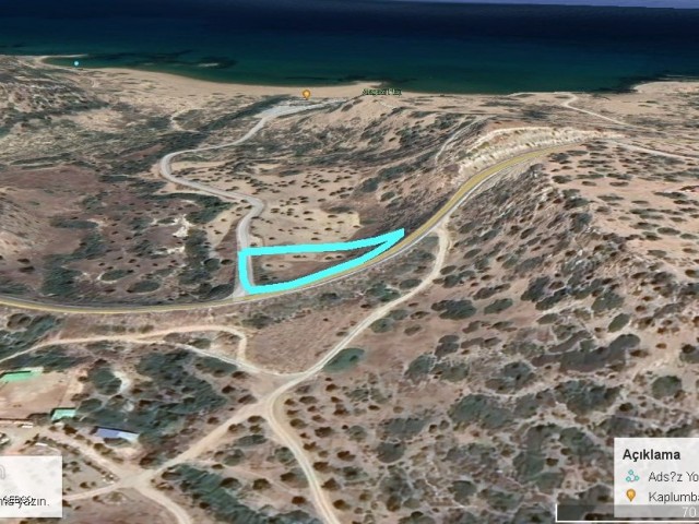 LAND FOR SALE IN ALAGADİ, 3 DECORATIONS, 1 EVLEK FROM THE ASPHALT ROAD (SINGLE HOUSING PERMITTED)