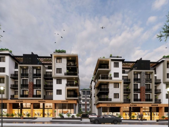 آپارتمان های پروژه جدید 1 و 2 خوابه در گیرنه در مجتمع نخبگان با استخر (1+1 115K قیمت، 2+1 145K قیمت)