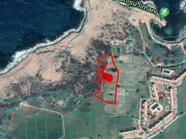 LAND FOR SALE suitable for villa construction with sea view in Tatlısuda from the sea
