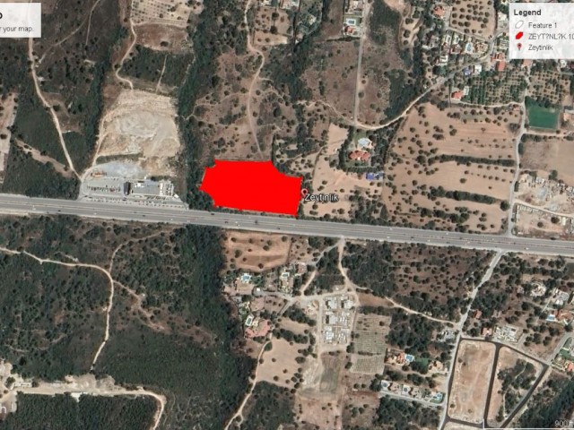 10 ACRES OF LAND FOR SALE IN A GREAT LOCATION SUITABLE FOR BUSINESS OR RESIDENTIAL CONSTRUCTION ON THE MAIN ROAD ON THE MAIN ROAD OF THE GIRNE LAPTA ENVIRONMENT