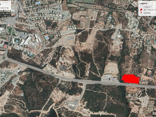 10 ACRES OF LAND FOR SALE IN A GREAT LOCATION SUITABLE FOR BUSINESS OR RESIDENTIAL CONSTRUCTION ON THE MAIN ROAD ON THE MAIN ROAD OF THE GIRNE LAPTA ENVIRONMENT