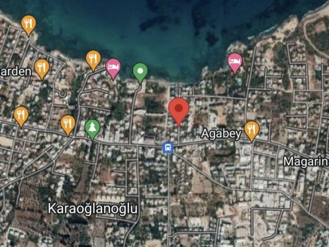 Girne Karaoğlanoğlu | Plaja Yürüme mesafesinde | Dağ Deniz Manzaralı | Villalık Arsa