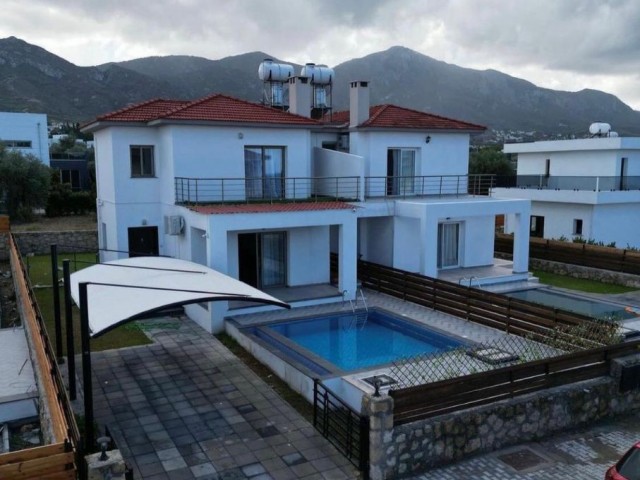 Equivalent 3+1 twin villas with private pool in Catalkoy. 