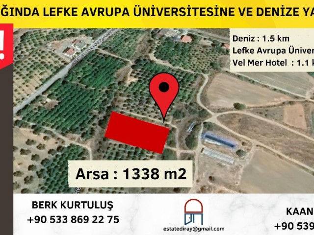 LAND FOR SALE CLOSE TO LEFK EUROPE UNIVERSITY IN GEMCONAGH