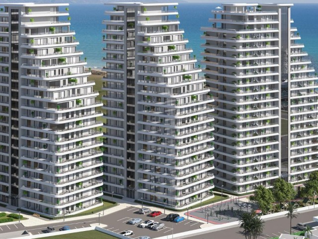 Sea-Front 3+1 Apartments for Sale from the Most Luxurious Project of Northern Cyprus with 0% Interest