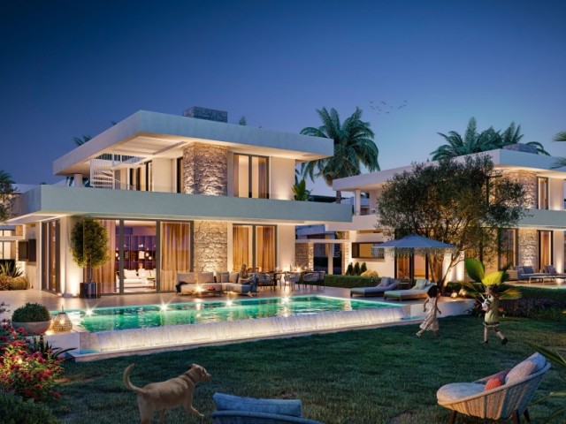 3 bedroom villa in bahceli in luxury site
