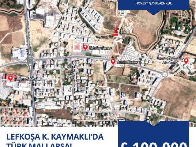 !!! 540m2 Grundstück zum Verkauf mit Gewerbegenehmigung im kleinen Bezirk Kaymakli !!! ** 