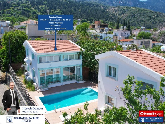 2+1 und 1+1 freistehende Häuser mit Meer- und Bergblick in der Region Lapta zu verkaufen !!!