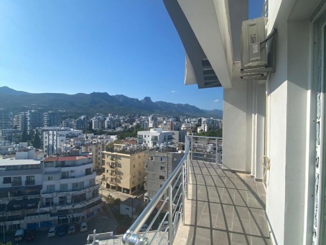 it is a 9-story building with a modern architecture located in the center of Kyrenia, in the 9th floor of the teachers' house. this unique duplex penthouse apartment with furniture on the floor lays all the dirt under your feet. our unique apartment has been showcased at a unique price. the missing 