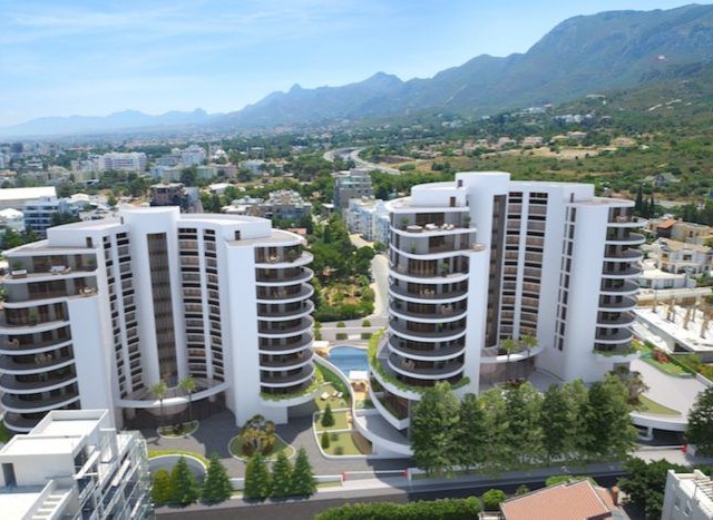 2 BEDROOM APARTMENT FOR SALE IN LUXURIOUS RESIDENCE, SUITABLE FOR RENTAL IN KYRENIA CENTER !!