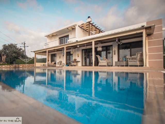 FULLY FURNISHED 3 BEDROOM VILLA WITH POOL FOR SALE IN ESENTEPE, KYRENIA !!