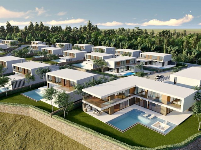 Girne Çatalköy'de Satılık 5+1  Villalar