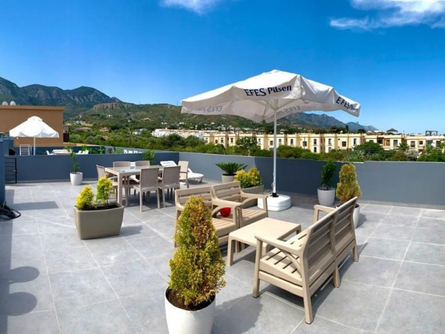 60M2 Private Terrace - Sea and Mountain View - Very Close to Kyrenia Center