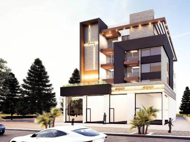 2+1 Modern gestaltete Wohnungen zu verkaufen in Kyrenia Centre, Zypern ** 