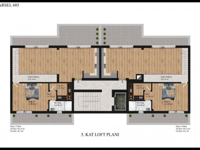 2+1 Modern Designed Commercial Apartments for Sale in Kyrenia Center, Cyprus ** 