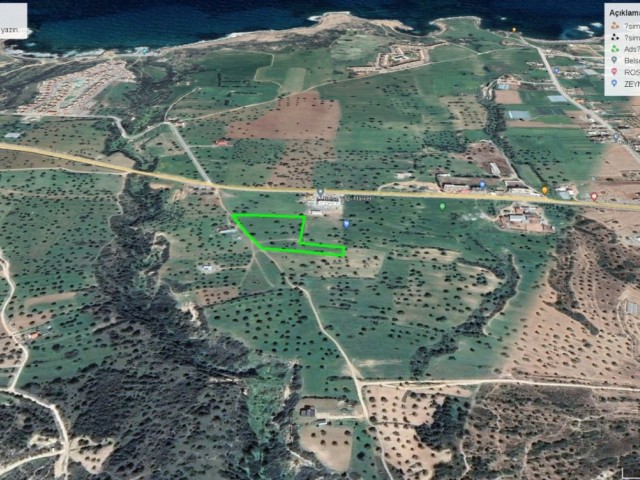 Super investment 8.5 acres of land in Tatlisu region of Famagusta)