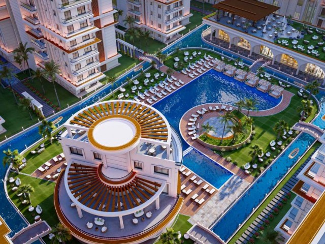 Famagusta Pier 1+0 Apartments with Private Luxury Rent Guaranteed for the First Launch in the Longbe
