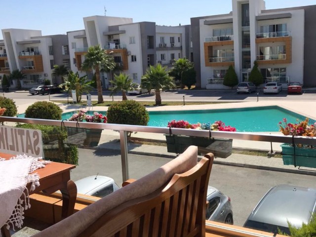 3 + 1 apartment for sale in an ultra-luxury gated complex with pool in the Tuzla area of Famagusta HABIBE ÇETİN 05338547005