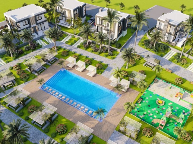 Twin villas for sale with sea view in Iskele Bogaz with launch prices Habibe ÇETİN 05338547005