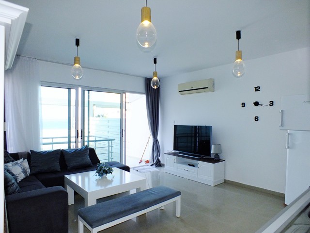 2+ 1 110 M2 LUXURY APARTMENT FOR RENT WITH 50 M2 TERRACE 10 M2 WINTER GARDEN BY THE SEA IN KARAOGLANOGLU ** 