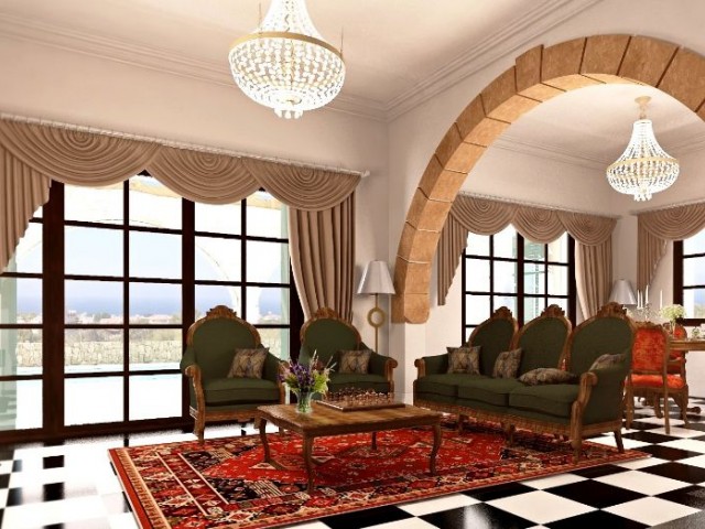Великолепный проект, состоящий из специально спроектированных и построенных вилл первого класса TAŞ с турецким титулом на право собственности в Каршияке! ** 