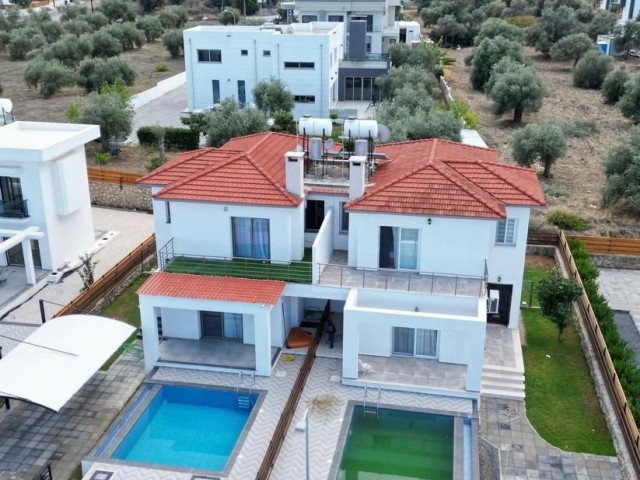 140m2 - 3+1 Twin Villa with Mountain Sea View in Çatalköy - Tenant income-WITH POOL-Only 150, 00Stg.! ** 