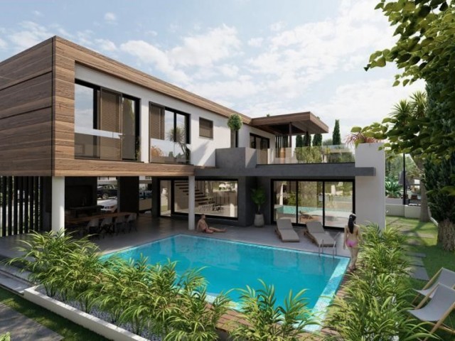 Luxury 3 + 1 Villa for Sale in a Pool-Garden Site in the Heart of Yenibogazici ** 