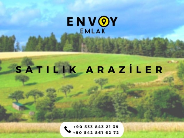 Turkish Land Registry in Lapta in a Magnificent Location -Mountain and Sea View Land - 3 Floors Perm