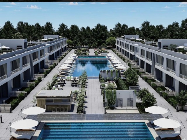 Am Rande von Yeniboğaziçi gelegen, 1+0 Studio und 1+1 Apartments zum Verkauf mit spektakulärem Blick auf die Berge und das Meer, konzipiert für Investitionen oder luxuriöses Wohnen