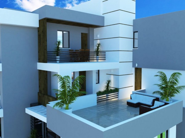 2+1 luxury apartments and penthouses suitable for investment and living in the center of Kyrenia. **
