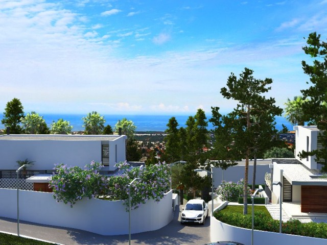 Girnenin en popular bölgesi Bellapais ta   modern tasarım lüks villa