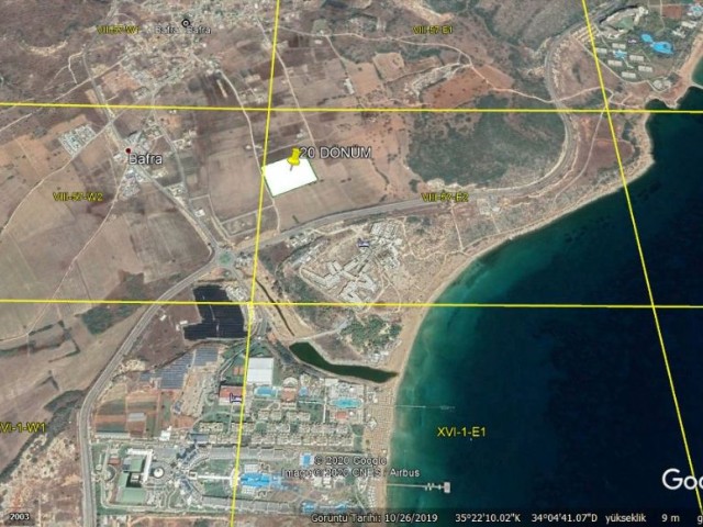 18.5 ACRES OF LAND WITH A CONSTRUCTION PERMIT IN THE BAFRA TOURISM ZONE ** 