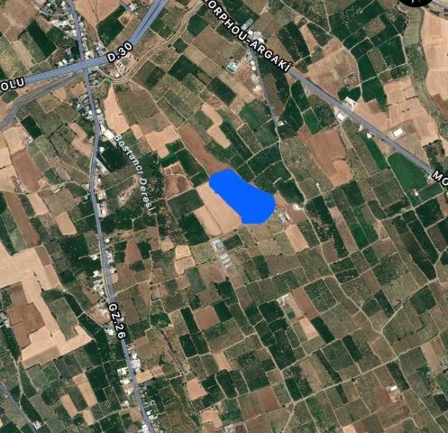 For Sale 17.5 Acres of Field at the Entrance of Guzelyurt Region  